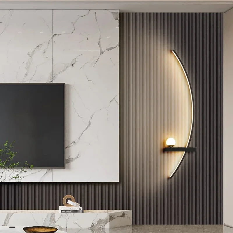 Battery powered wall lamp