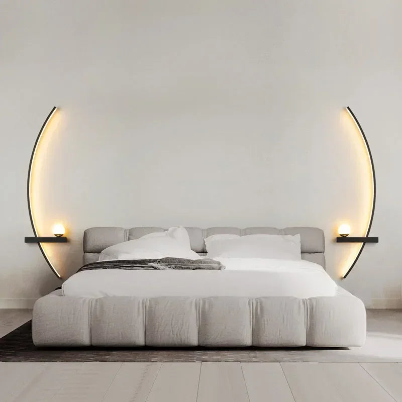 Battery powered wall lamp