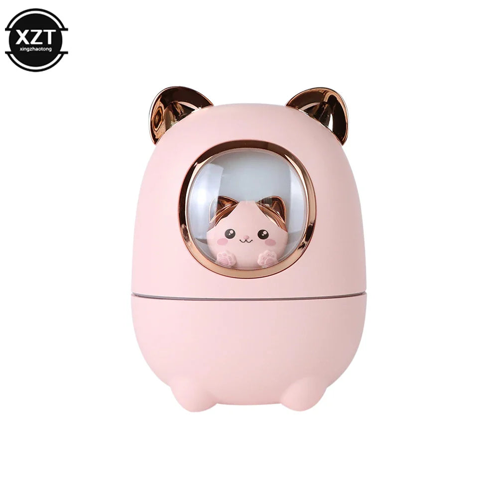 USB Air Humidifier, Cute Cat with Night Light